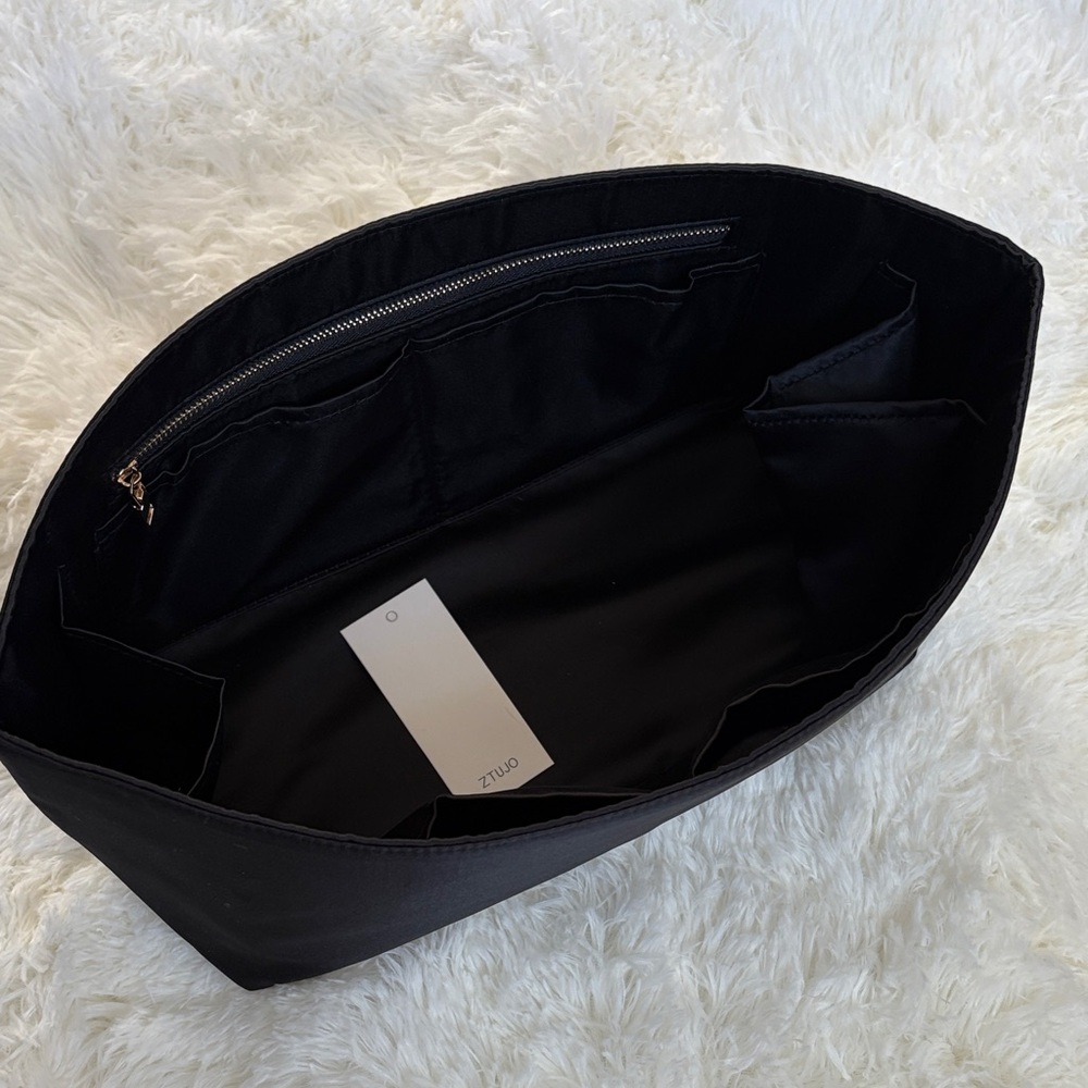 Black Silk Bag Insert/Organizer for LV Neverfull MM & Speedy 30